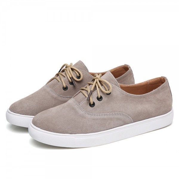 Women Solid Color Suede Comfy Wearable Casual Flat Shoes 